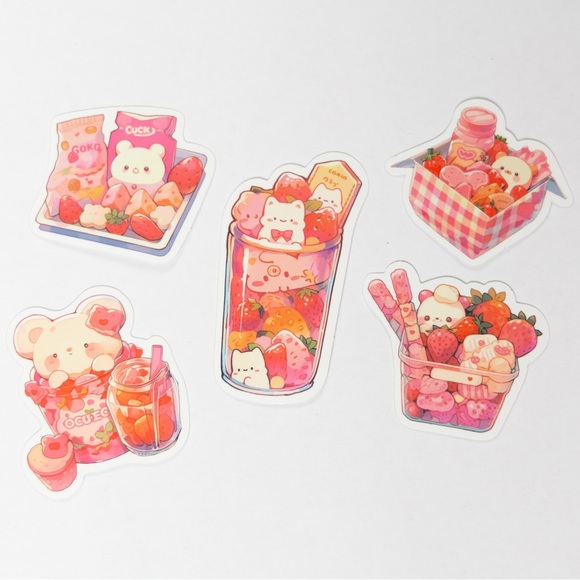 50 pcs Kawaii Bear Vinyl stickers decals - Picture 4 of 5